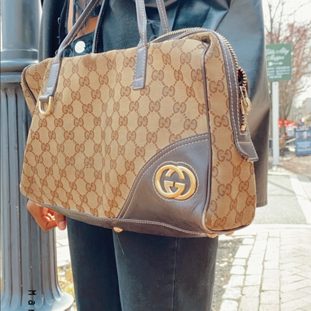 Gucci monogram tote bag